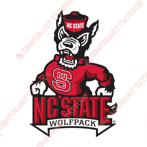 North Carolina State Wolfpack Customize Temporary Tattoos Stickers NO.5507